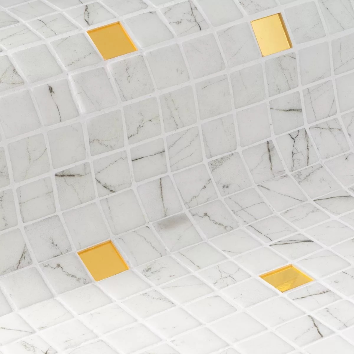 Стеклянная мозаичная смесь Ezarri Carrara Gold